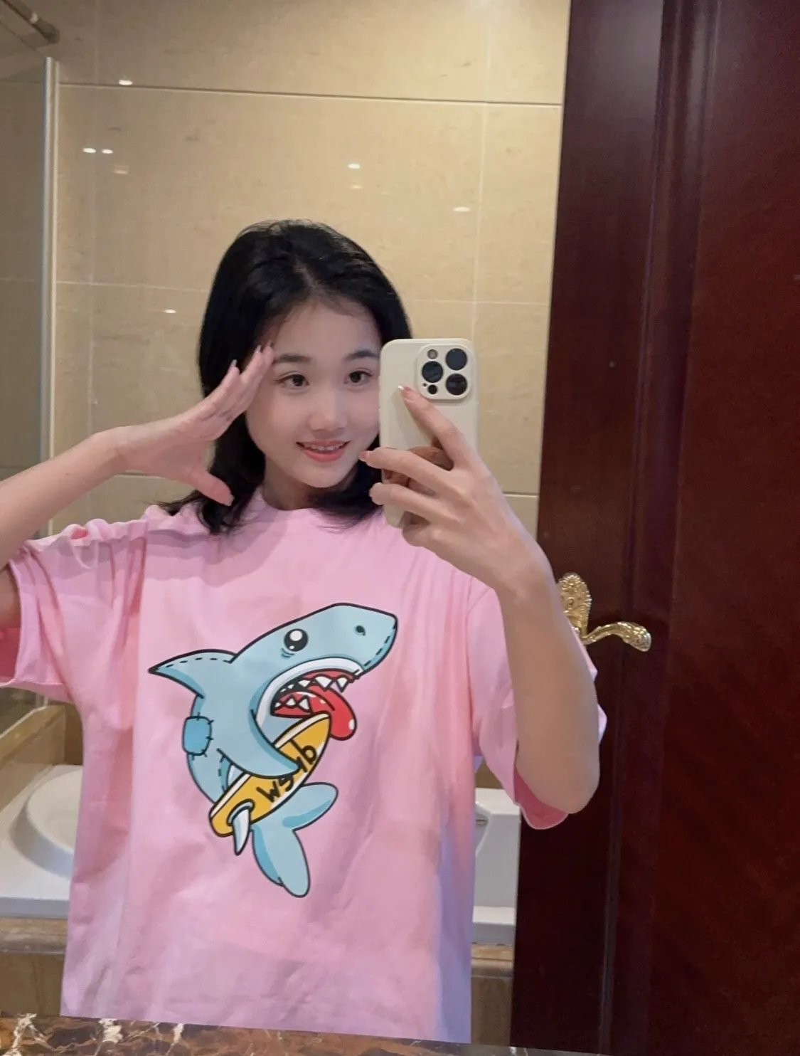 Drew House Pink T ：D 048# ：Pink Sizes：S M L XL